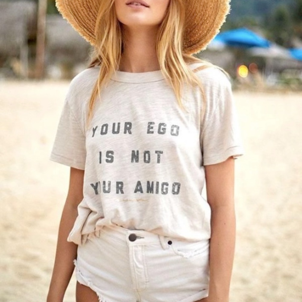 medium "Your ego is not your amigo" Spiritual Gangster Tee
